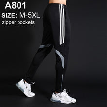 Laden Sie das Bild in den Galerie-Viewer, Herren Reißverschluss Athletic Gym Hose
