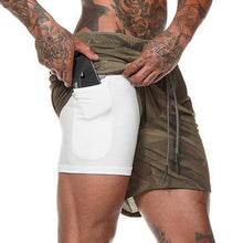 Laden Sie das Bild in den Galerie-Viewer, Männer 2 in 1 Laufshorts
