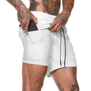 Männer 2 in 1 Laufshorts