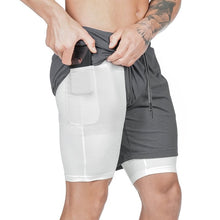 Laden Sie das Bild in den Galerie-Viewer, Männer 2 in 1 Laufshorts
